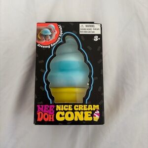 NeeDoh Nice Cream Cone Squishy Toy - Blue (BRAND NEW)